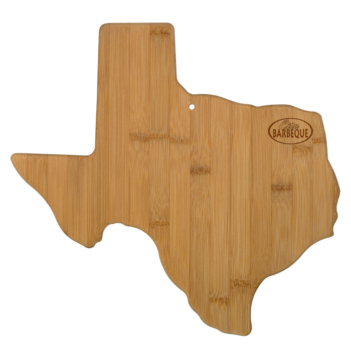 Texas State Shaped Bamboo Serving and Cutting Board