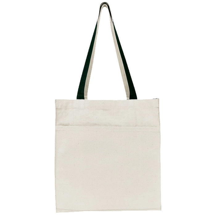 Book Tote Bag - 12 Oz Natural Canvas (14 x 15 x 5)