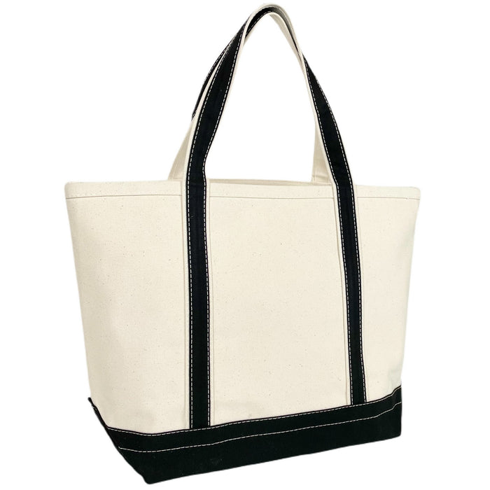 Large Boat Tote Bag (Open Top) - 20 Oz Natural Canvas (20 x 13 x 7)