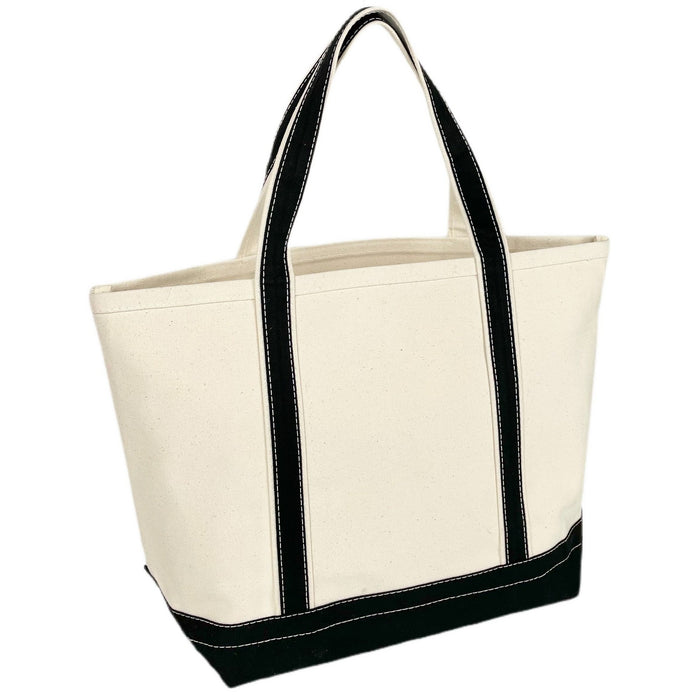 Large Boat Tote Bag (Open Top) - 20 Oz Natural Canvas (20 x 13 x 7)