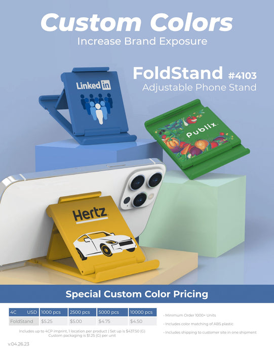 FoldStand A Flat-Packed Phone Stand