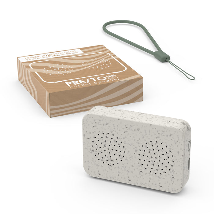 Presto Eco-Friendly Pocket Speaker