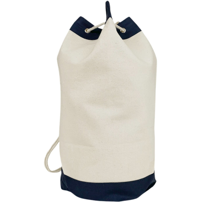 Drawstring Duffle Bag - 10 Oz Natural Canvas (19 x 11)