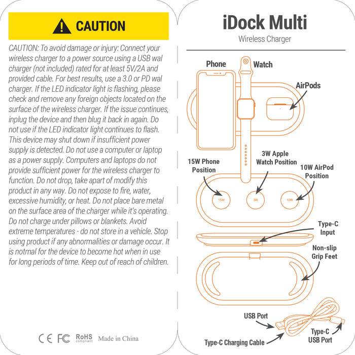 iDock Multi Wireless Charger