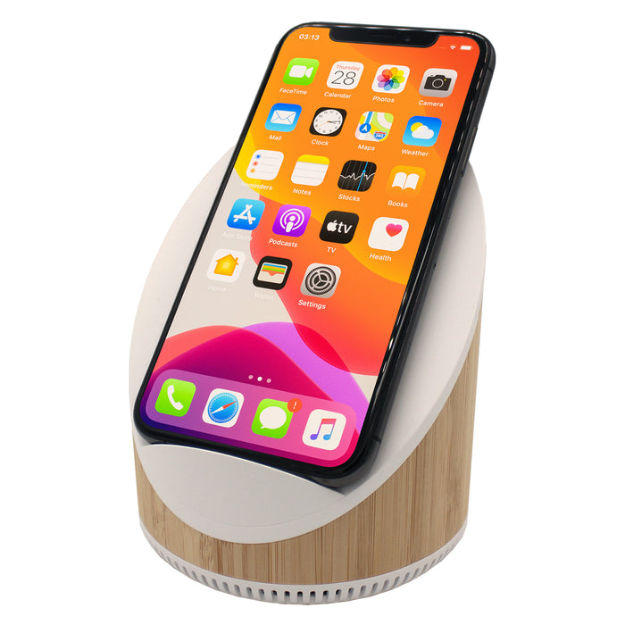 iBlu Phonic 15W Wireless Charger and Bluetooth Speaker