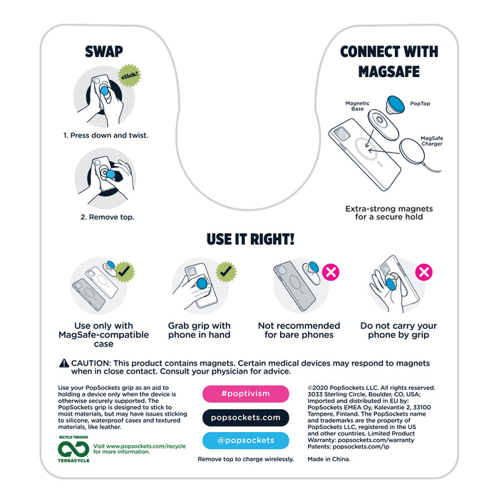 PopSockets PopGrip for MagSafe - Round