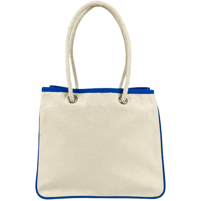 Everyday Rope Tote Bag - 16 Oz Natural Canvas (14 x 12 x 7)