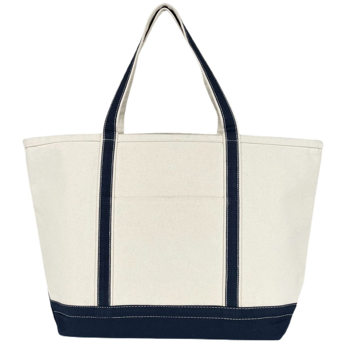 X Large Boat Tote Bag (Zip Top) - 20 Oz Natural Canvas (24 x 15 x 8.5)