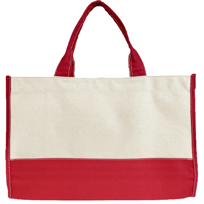 Premium Market Tote Bag - 16 Oz Natural Canvas (18 x 12 x 6)