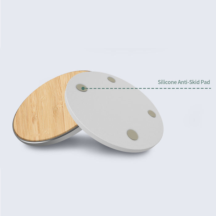 15W QI Certified Bamboo Charging Pad