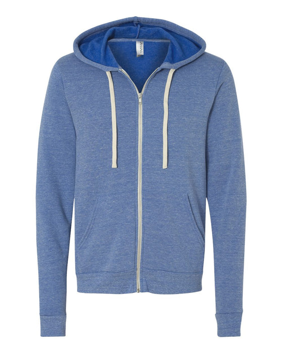 BELLA + CANVAS Tri-Blend Fleece Full-Zip Hoodie