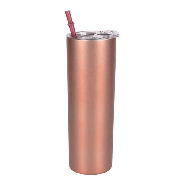 20 oz Stainless Steel Tumbler With Straw