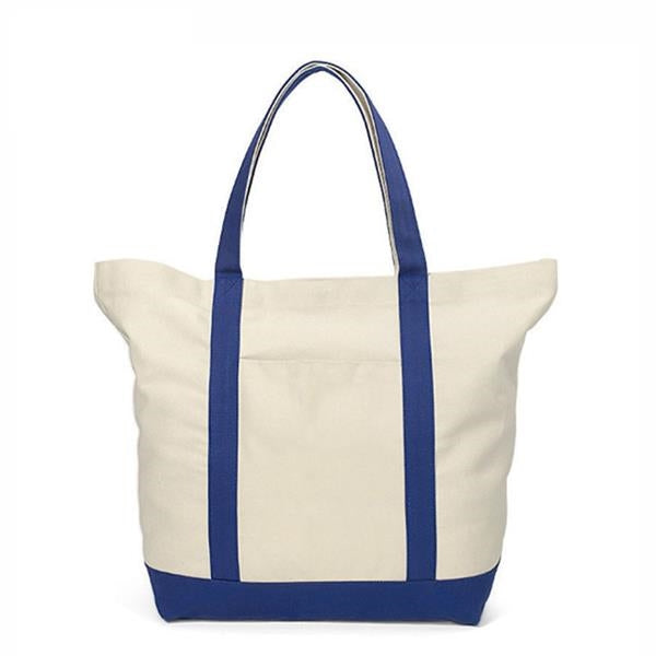 Contrast Strap Tote Bag