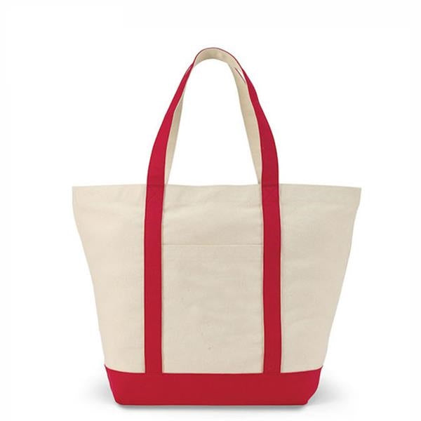 Contrast Strap Tote Bag