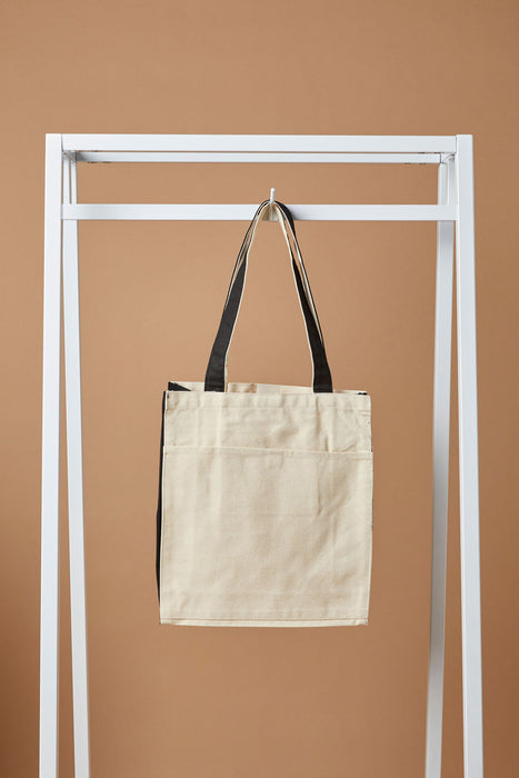 Book Tote Bag - 12 Oz Natural Canvas (14 x 15 x 5)