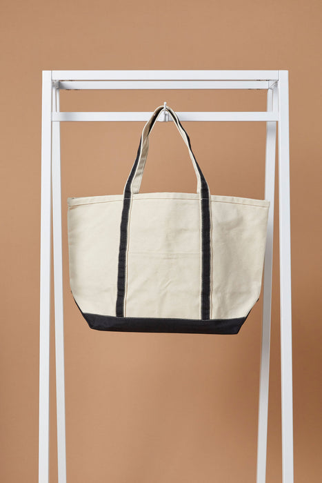 X Large Boat Tote Bag (Zip Top) - 20 Oz Natural Canvas (24 x 15 x 8.5)