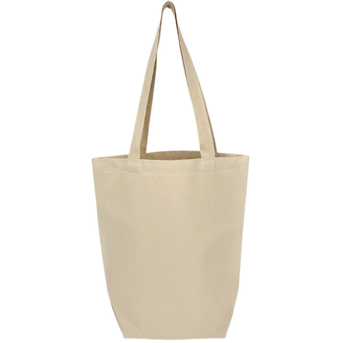 Made in USA Tall Convention Tote E2E - 12 Oz Natural Canvas (14 x 17 x 6)